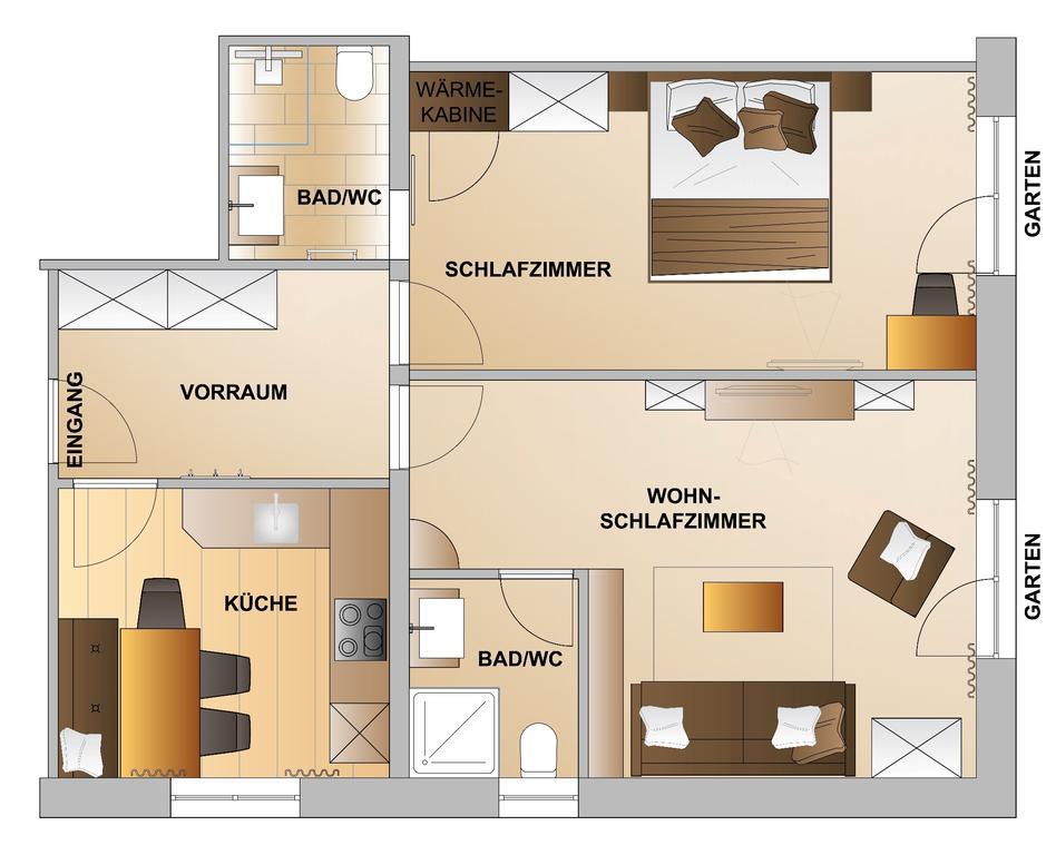 Appartements Zerzer Ried im Oberinntal Ruang foto